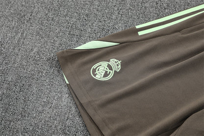 Ensemble Maillot Short Real Madrid Homme/Enfant 2025 2026 Kaki