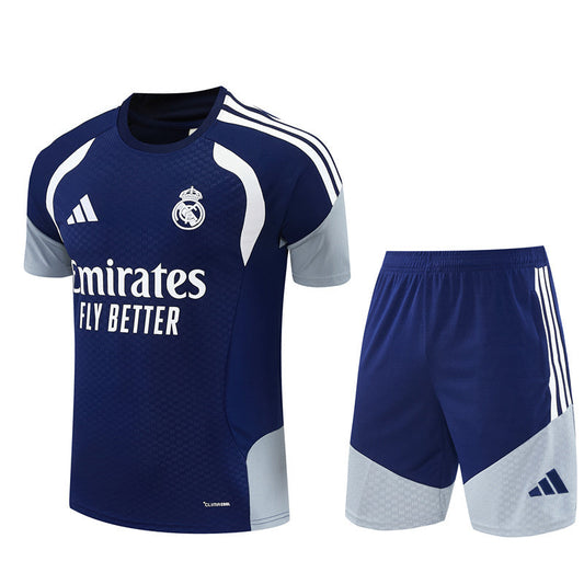 Ensemble Maillot Short Real Madrid Homme/Enfant 2026 2027 Royal Bleu