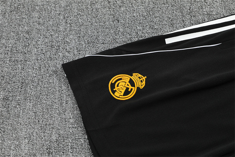 Ensemble Maillot Short Real Madrid Marvel Homme/Enfant 2025 2026 Jaune Blanc
