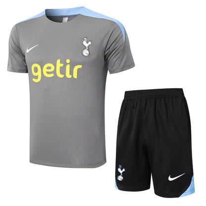Ensemble Maillot Short Tottenham Homme 2024 2025 Gris