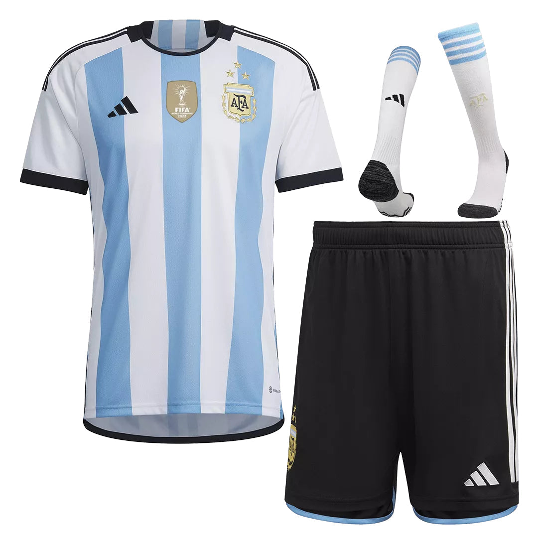 Maillot Argentine 3 étoiles Enfant Exterieur 2023