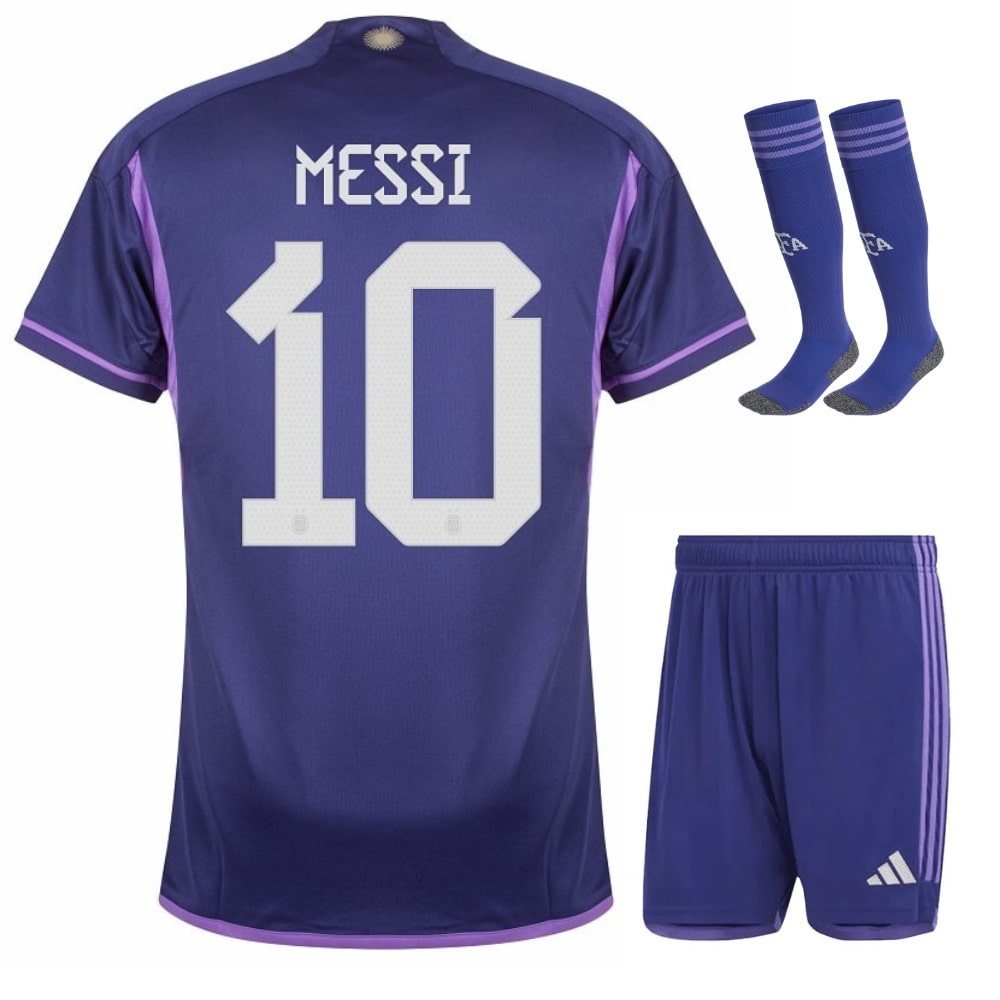 Maillot Argentine 3 étoiles Enfant Exterieur 2023