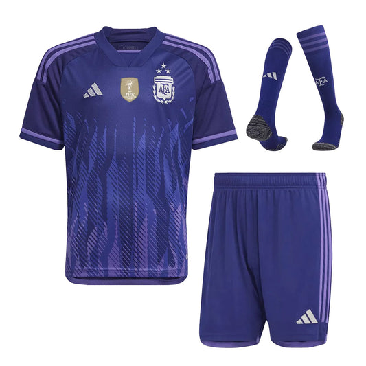 Maillot Argentine 3 étoiles Enfant Exterieur 2023