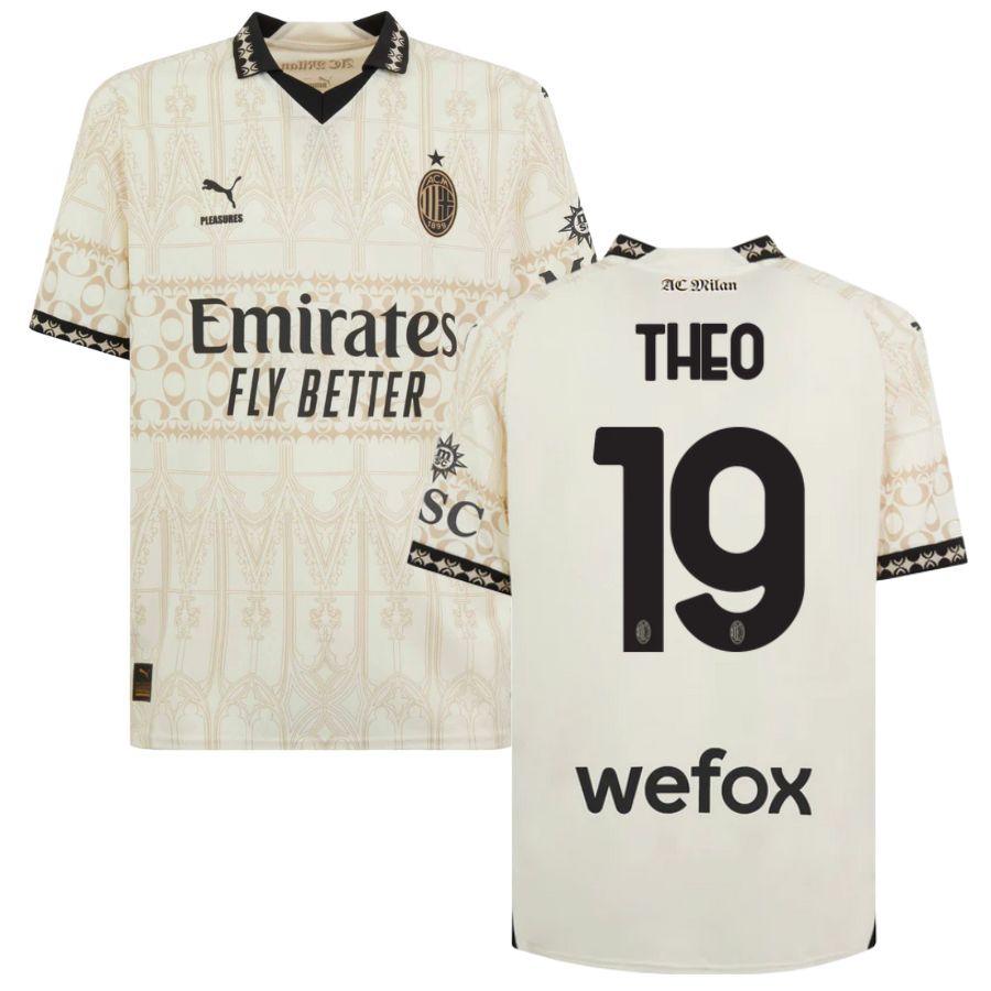 Maillot Milan AC Fourth X Pleasures Homme 2024 Blanc