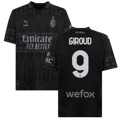 Maillot Kit Enfant Milan AC X Pleasures Noir 2023-2024