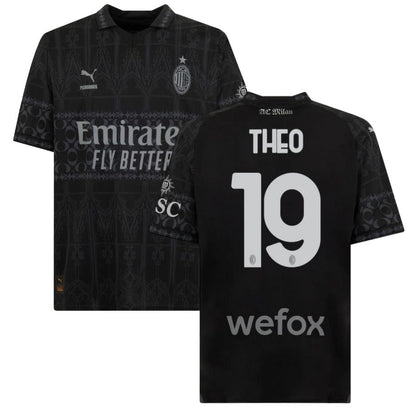 Maillot Kit Enfant Milan AC X Pleasures Noir 2023-2024