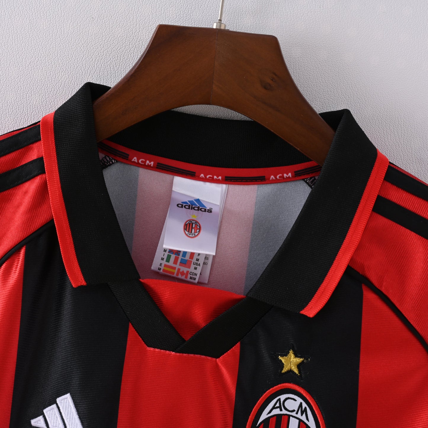 Maillot AC Milan Retro Vintage 1998-1999 Domicile Homme