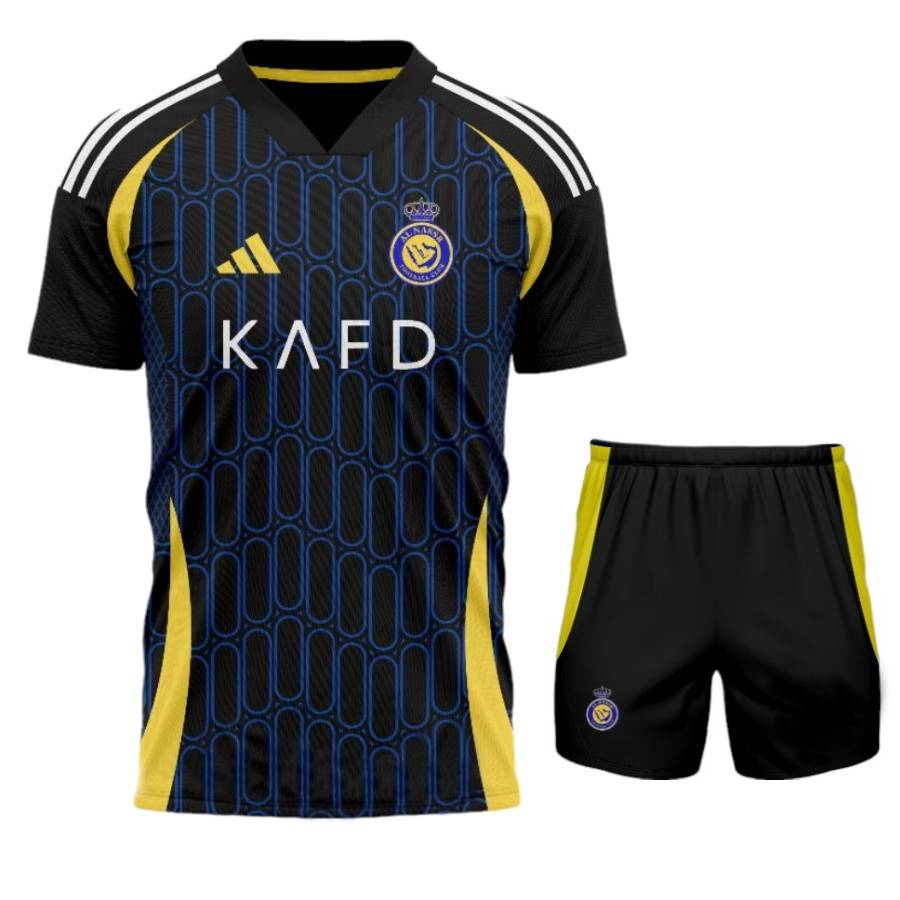 Maillot Ronaldo Al Nassr Kit Enfant Exterieur 2024-2025 Noir