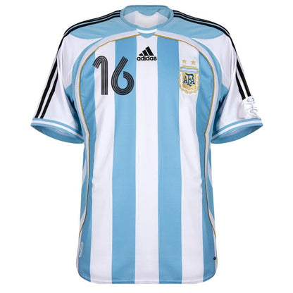 Maillot Argentine Aimar Adidas Domicile Homme 2006