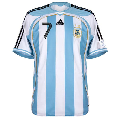 Maillot Argentine Saviola Adidas Domicile Homme 2006