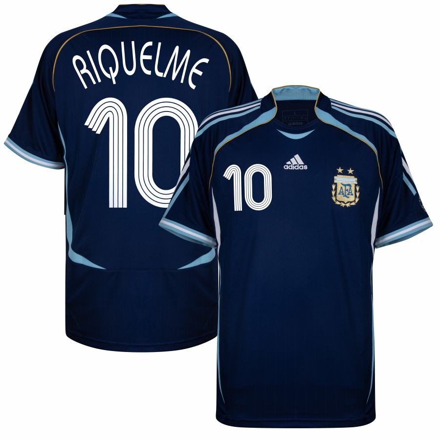 Maillot Argentine Riquelme Adidas Exterieur Homme 2006