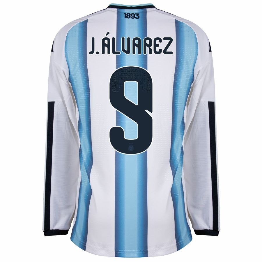 Maillot Argentine Homme Domicile Manches Longues 2026 2027