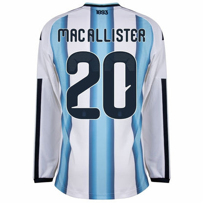 Maillot Argentine Homme Domicile Manches Longues 2026 2027