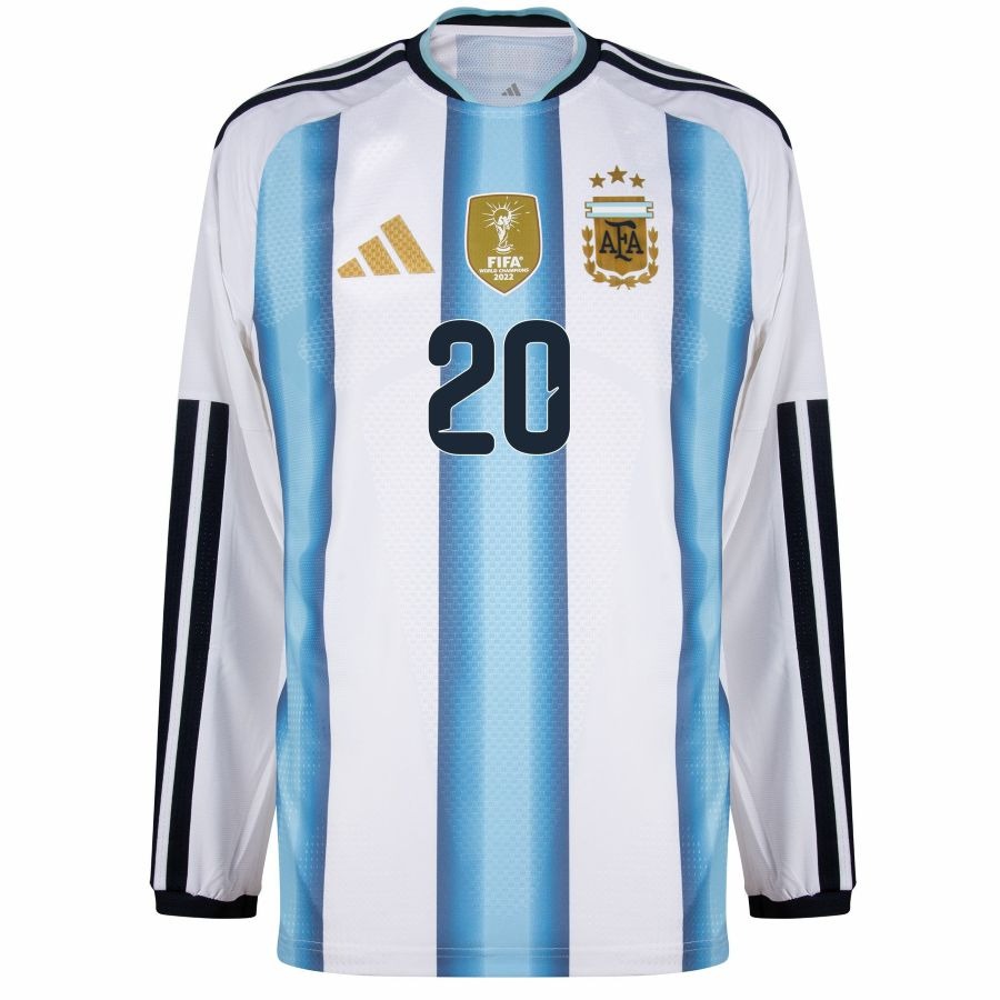 Maillot Argentine Homme Domicile Manches Longues 2026 2027