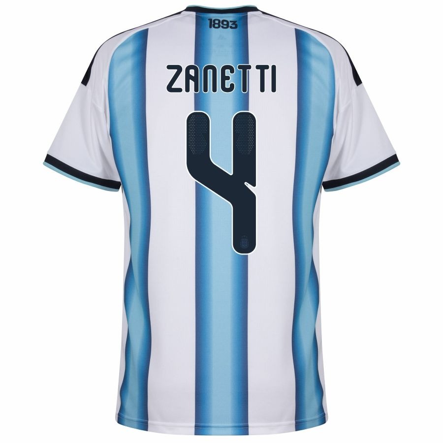 Maillot Argentine Zanetti 3 étoiles Domicile Homme 2026 2027