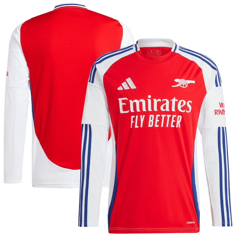 Maillot Arsenal Manches Longues Domicile Homme 2024 2025