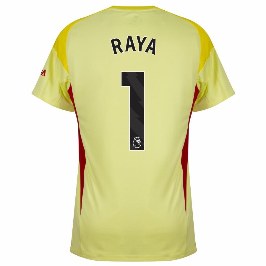 Maillot Arsenal Raya Domicile Gardien Jaune Homme 2025 2026