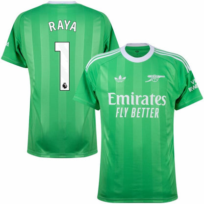 Maillot Arsenal Raya Third Gardien Vert Homme 2025 2026