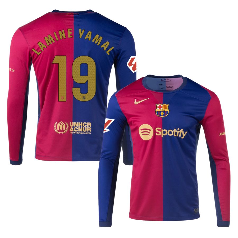 Maillot Barcelone Manches Longues Domicile Homme 2024 2025