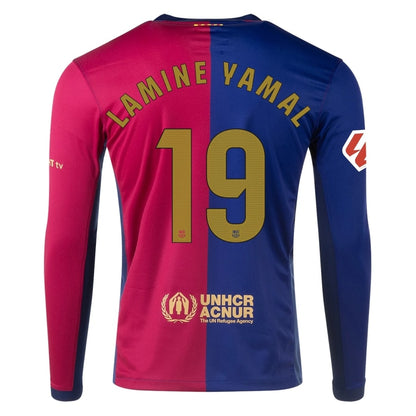 Maillot Barcelone Manches Longues Domicile Homme 2024 2025