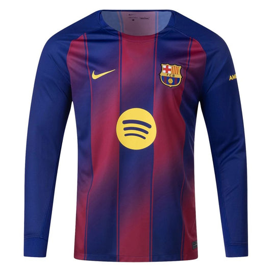 Maillot Barcelone Manches Longues Domicile Homme 2025 2026