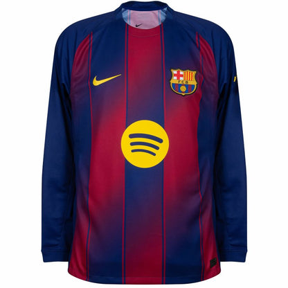 Maillot Lamine Yamal Barca Manches Longues Domicile Homme 2025 2026