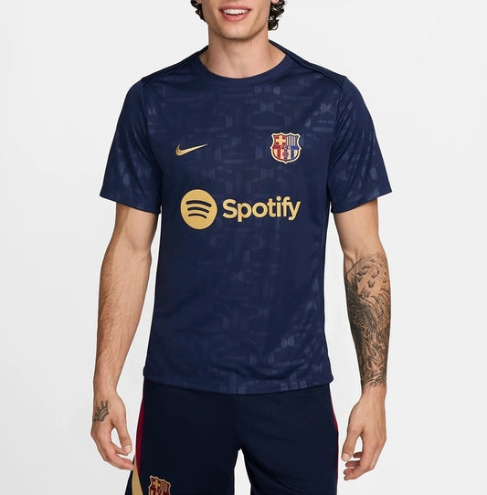 Maillot Training Barcelone Homme/Enfant Bleu 2024 2025