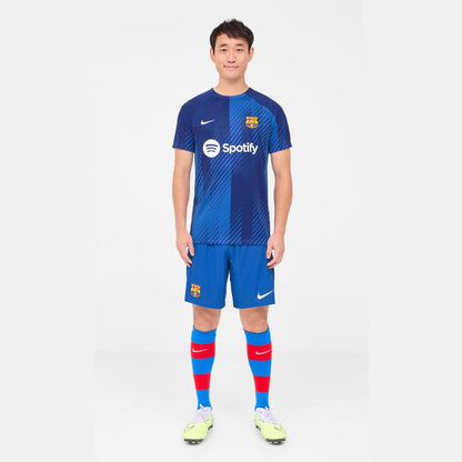 Maillot Training Barcelone 2024 Homme/Enfant Bleu