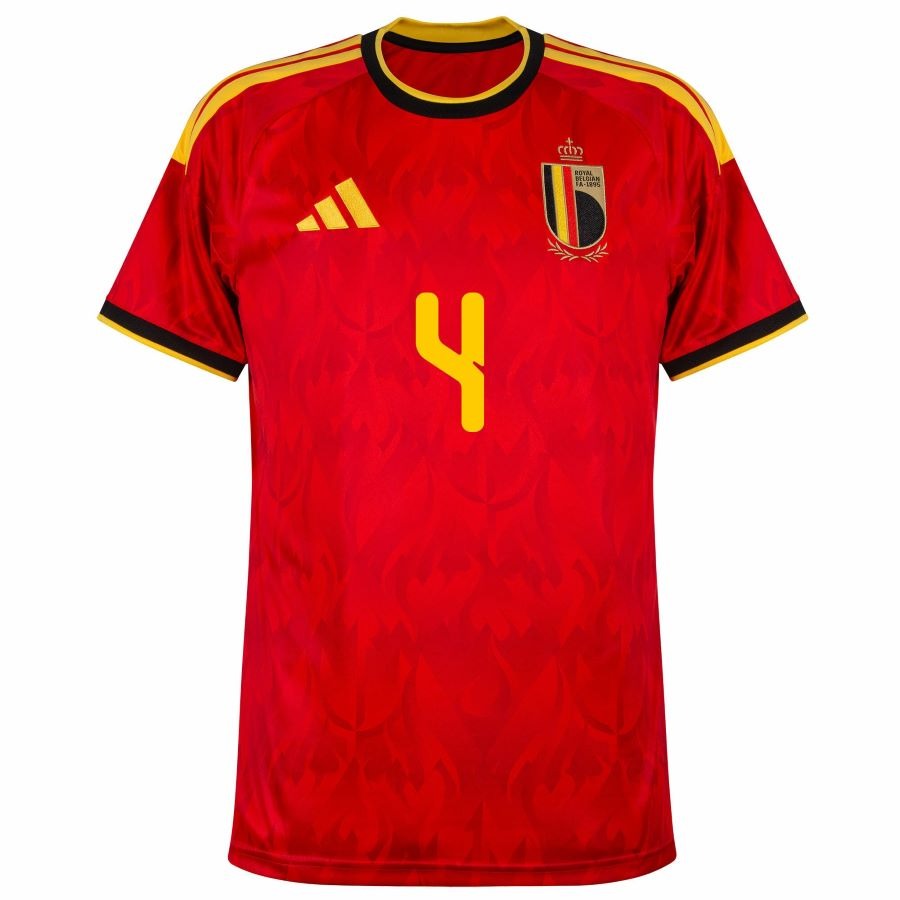 Maillot Belgique Kompany Domicile 2026 2027 Homme