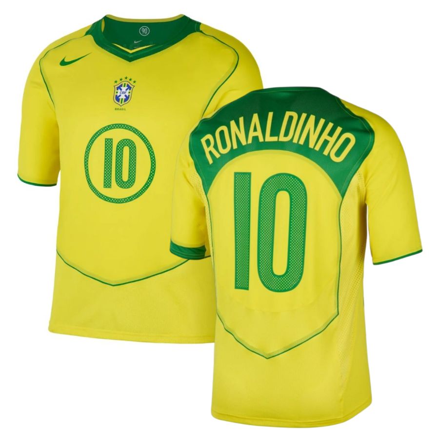 Maillot Bresil 2004 Restock Ronaldinho Homme