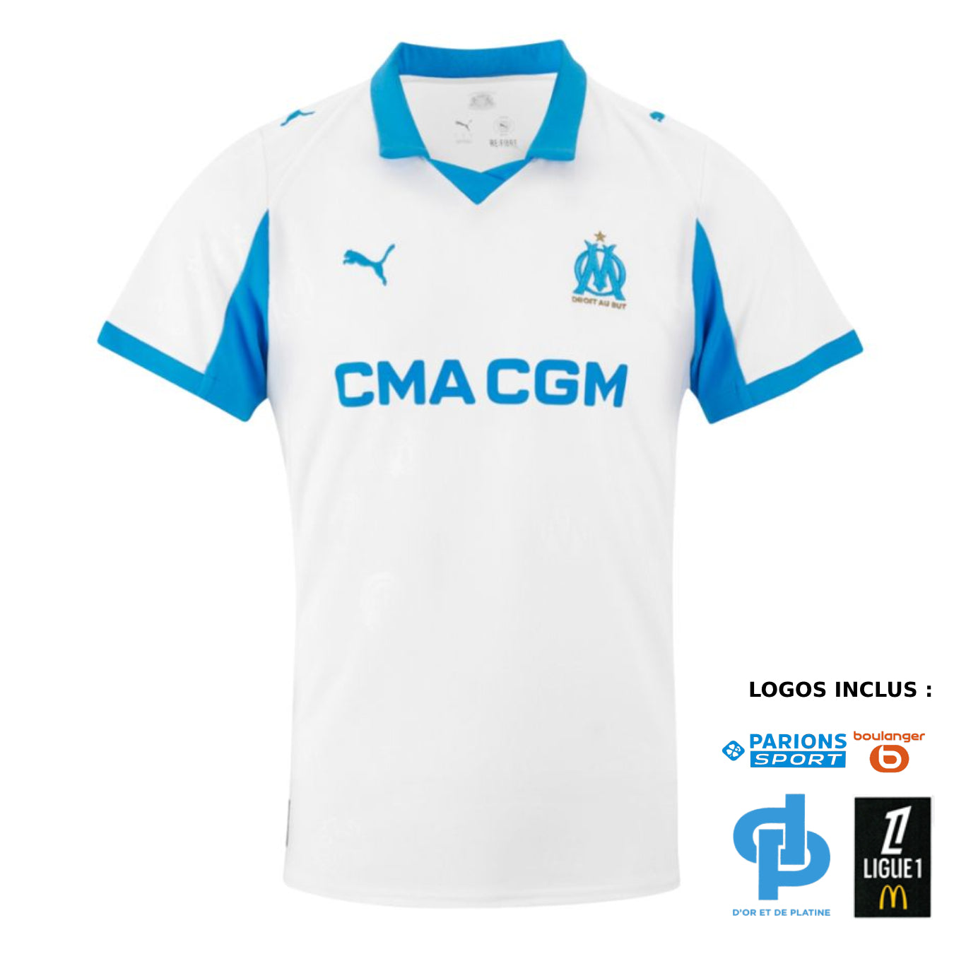 Maillot Marseille Domicile Jul D&P Homme 2025 2026