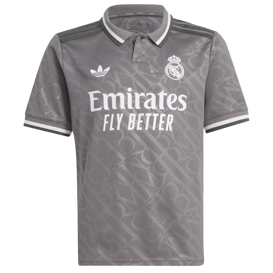 Maillot Mbappe Real Madrid Kit Enfant Third 2024 2025 Noir