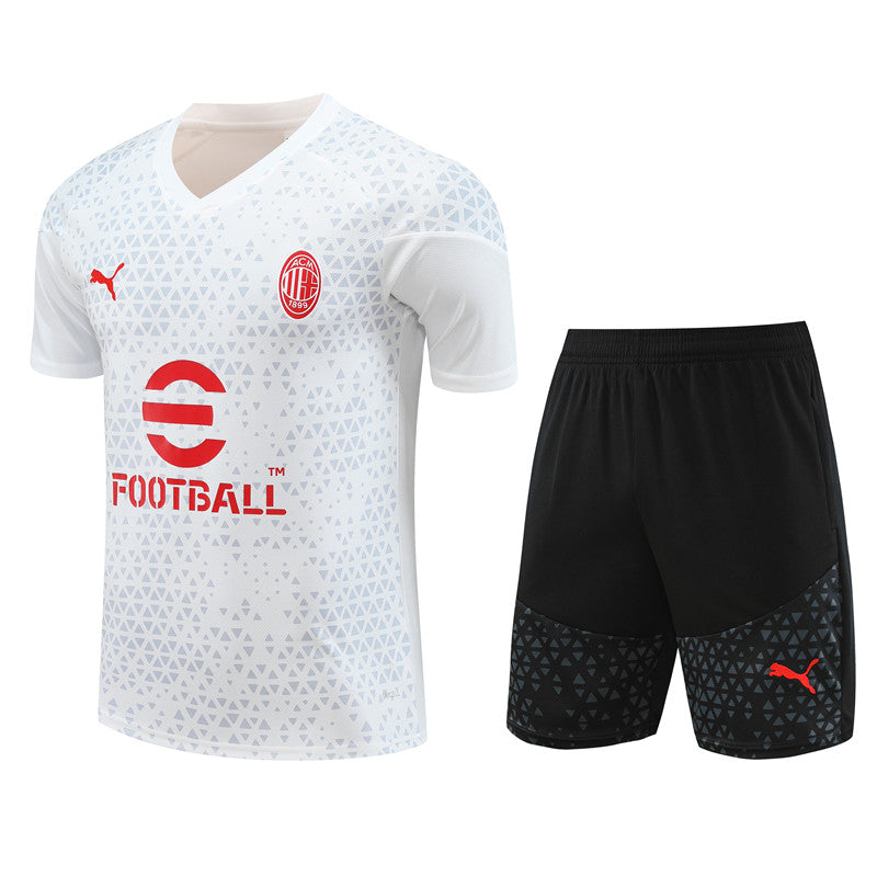 Maillot Training Milan AC Blanc Homme/Enfant 2023-2024