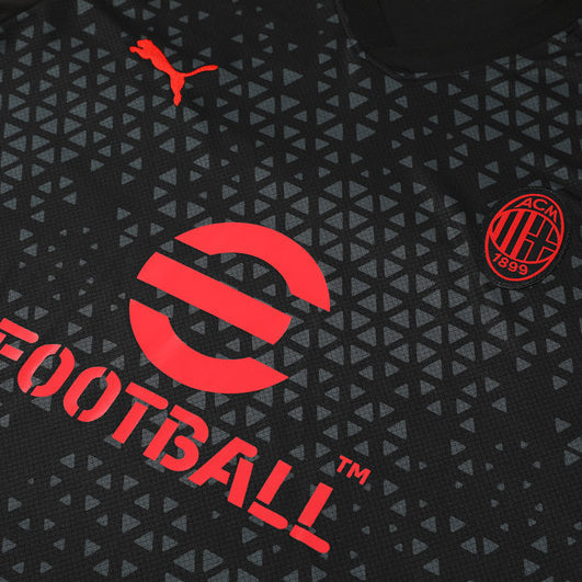Maillot Training Milan AC Noir Homme/Enfant 2023-2024