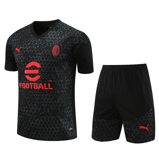 Maillot Training Milan AC Noir Homme/Enfant 2023-2024