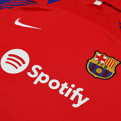 Maillot Training Barcelone Rouge Homme/Enfant 2023-2024