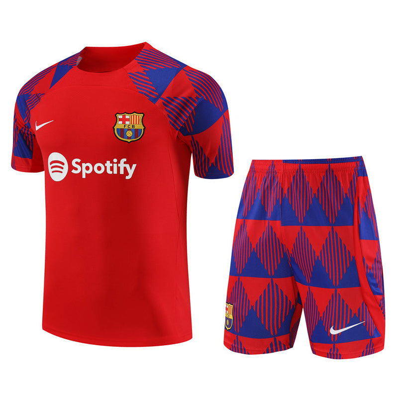 Maillot Training Barcelone Rouge Homme/Enfant 2023-2024