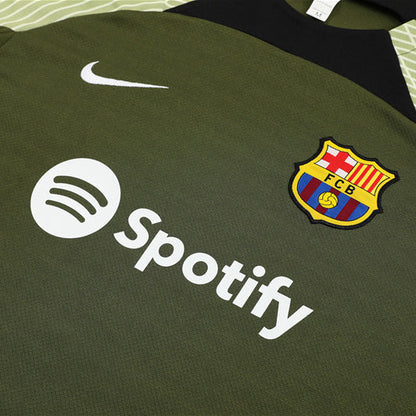 Maillot Training Barcelone Vert Homme/Enfant 2023-2024