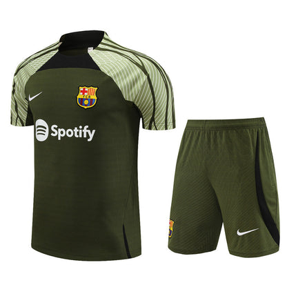 Maillot Training Barcelone Vert Homme/Enfant 2023-2024