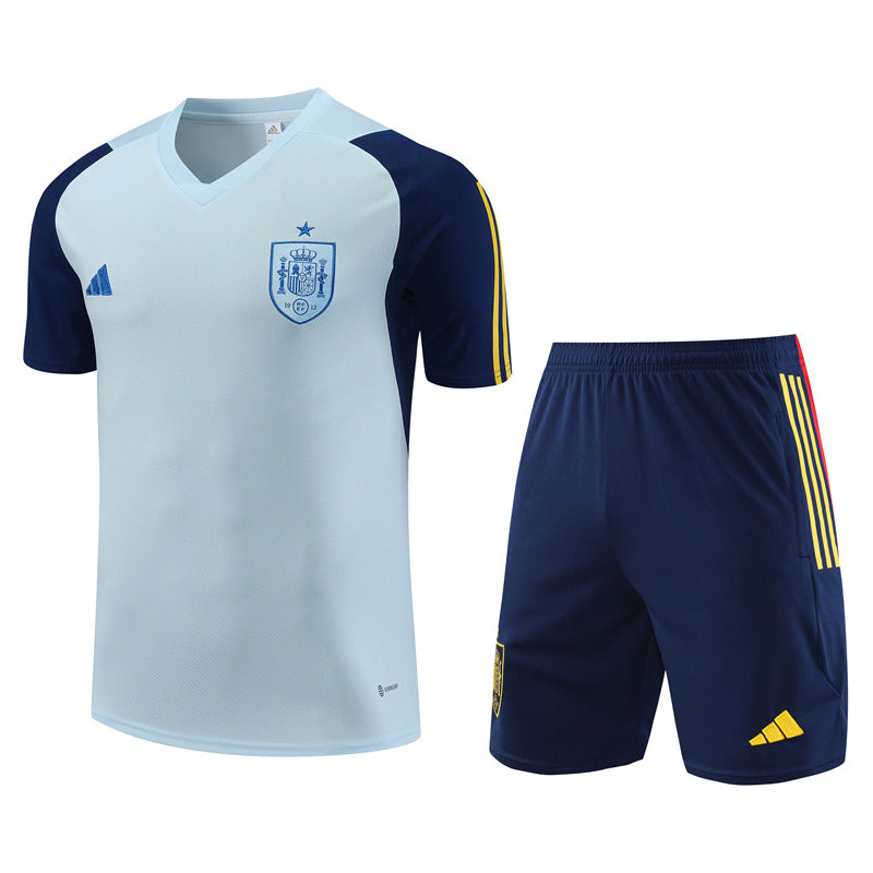 Maillot Training Espagne Bleu Clair Homme/Enfant 2023-2024