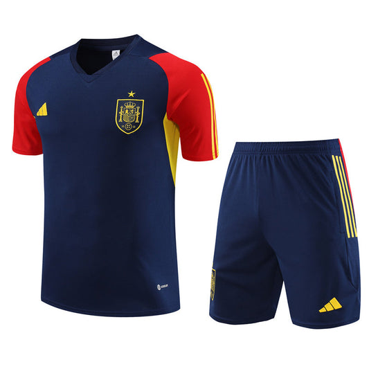 Maillot Training Espagne Bleu Homme/Enfant 2023-2024
