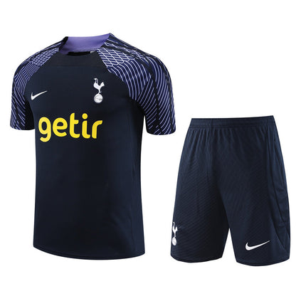 Maillot Training Tottenham Noir Homme/Enfant 2023-2024