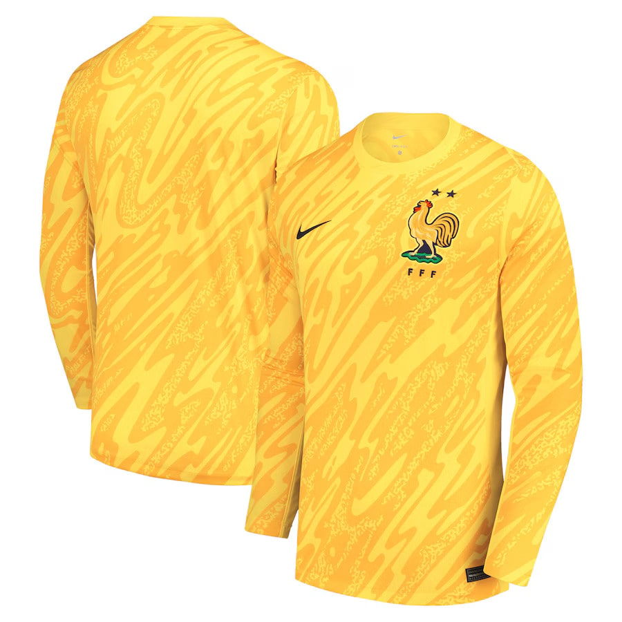 Maillot France Gardien Domicile Manches Longues 2024 2025 Homme