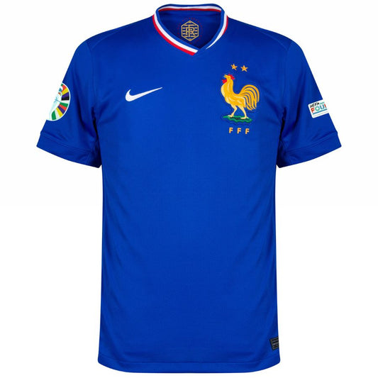 Maillot Equipe de France Domicile Badges Euro 2024 Homme