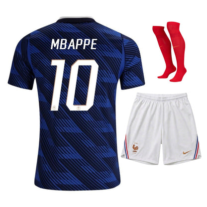 Nouveau Maillot Kit Enfant France Mbappe Domicile Coupe du Monde 2026