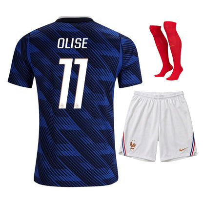 Nouveau Maillot Kit Enfant France Olise Domicile Coupe du Monde 2026
