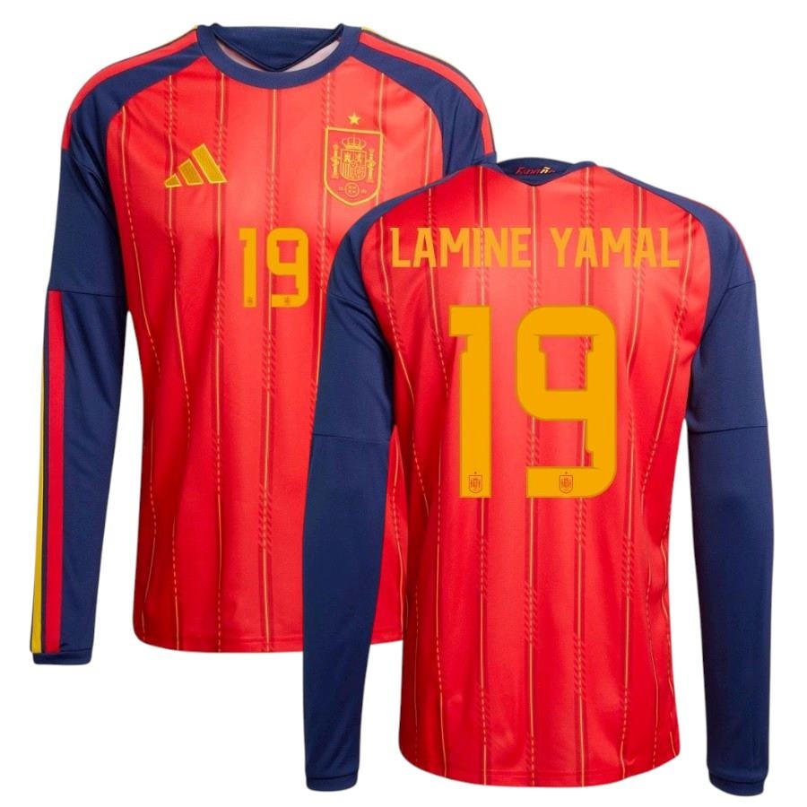 Maillot Espagne Homme Domicile Manches Longues 2026 2027