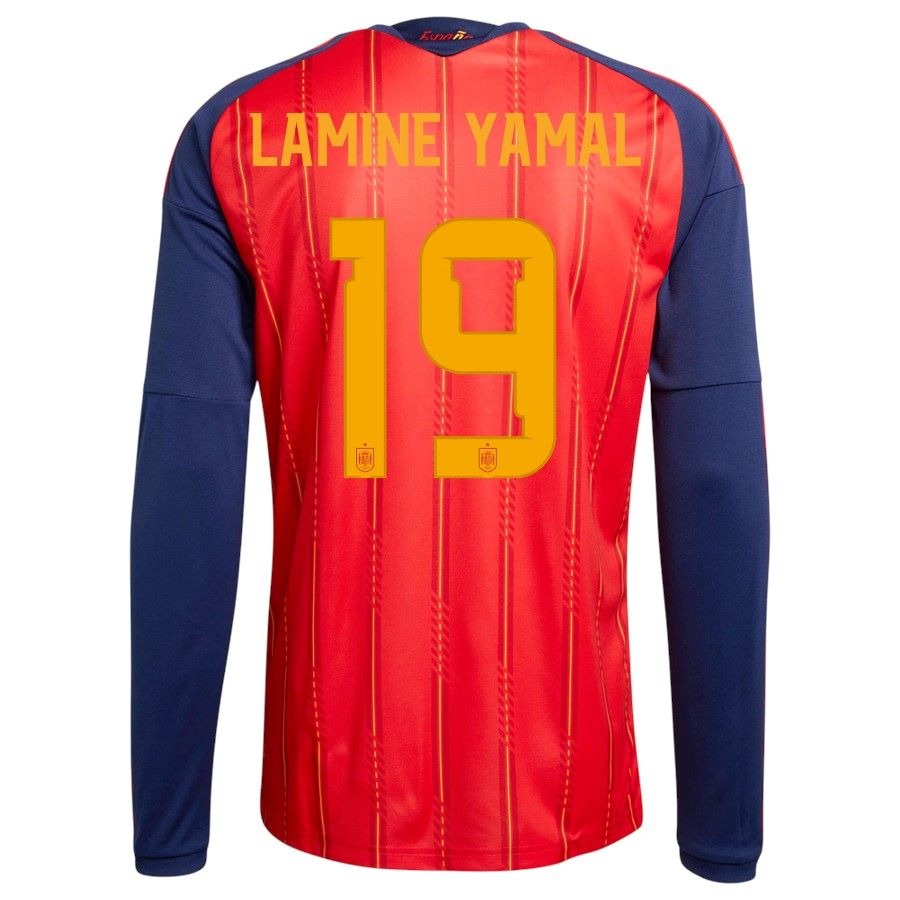 Maillot Espagne Homme Domicile Manches Longues 2026 2027