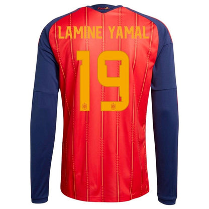 Maillot Espagne Homme Domicile Manches Longues 2026 2027