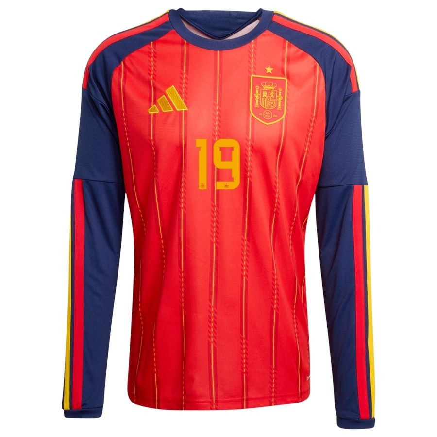 Maillot Espagne Homme Domicile Manches Longues 2026 2027